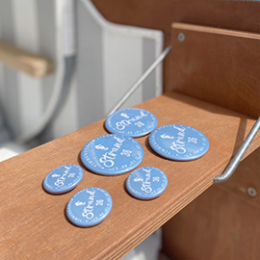 Button groß und klein - Strand 36 Button groß und klein - Strand 36