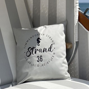 Kissen in grau - Strand 36 Kissen in grau - Strand 36