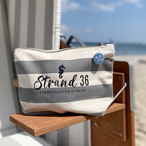 Kosmetiktasche mit Streifen - Strand 36 Kosmetiktasche mit Streifen - Strand 36