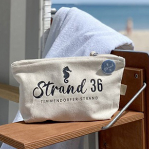 Kosmetiktasche beige - Strand 36 Kosmetiktasche beige - Strand 36